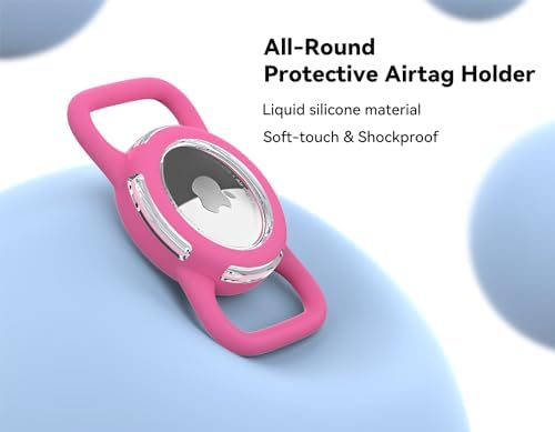Waterproof AirTag Holder for Dog Collar, Soft Slide-On Dog AirTag Holder
