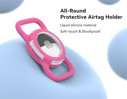 Waterproof AirTag Holder for Dog Collar, Soft Slide-On Dog AirTag Holder