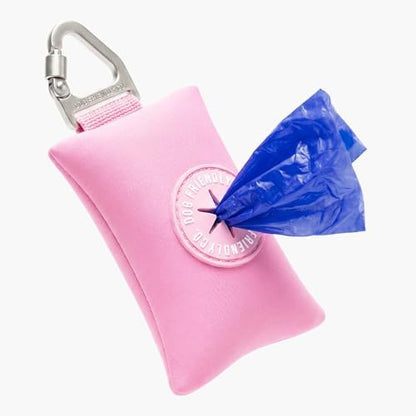 Dog Friendly Co. Poop Bag Holder for Leash, Dog Waste Bag (Pink)