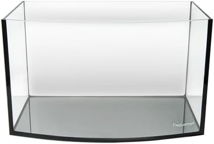 Aquatop EuroStyle Bowfront - 6.1-Gallon Nano Semi-Circle Glass Aquarium, Safe for Freshwater & Saltwater, Desktop Fish Tank, Panoramic, ES-16