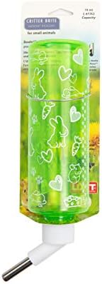 Lixit® Critter Bright Water Bottles for Hamsters, Rabbits, Chinchillas, Ferrets, Guinea Pigs and Other Small Animals - Made in USA (Blue (Pack of 1), 16 Ounce)