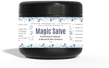 Wound Salve - For Horses, Pets, Livestock & People - Calendula, Shields Abrasions, Stops Infections, Promotes Scabbing, Reduces Inflammation & Scarring, Vet-Approved - Bev's Magic Salve (6 oz)
