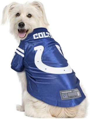 Littlearth NFL Indianapolis Colts Premium Pet Jersey, Team Color, Small