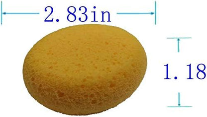 20 PCS Tack Sponges, High Elasticity Saddle soap for Leather, Medium Hole high Water Absorption Saddle soap Diameter 2.83, Height 1.18IN, Suitable for Crafts, Ceramics, Household Use & More