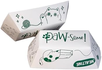 SCT, Large Disposable Pet Food Bowl, 2 Cups (50 Quantity) Dog Food Tray, Travel Pet Bowl, Feeding Cats and Dogs, Wet Food and Dry Food, Two Cups Capacity, 50 Count