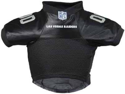 Littlearth NFL Las Vegas Raiders Premium Pet Jersey, Team Color, X-Large