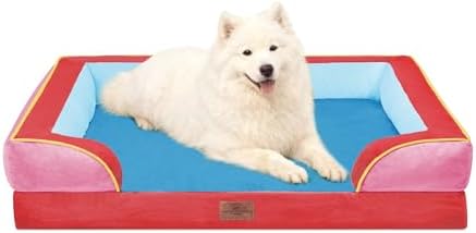 Comfort Expression Orthopedic Dog Beds for Large Sized Dog with Bolster