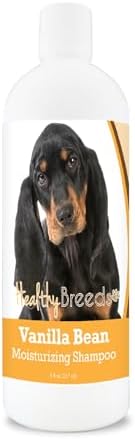 Healthy Breeds Black and Tan Coonhound Vanilla Bean Moisturizing Shampoo 8 oz