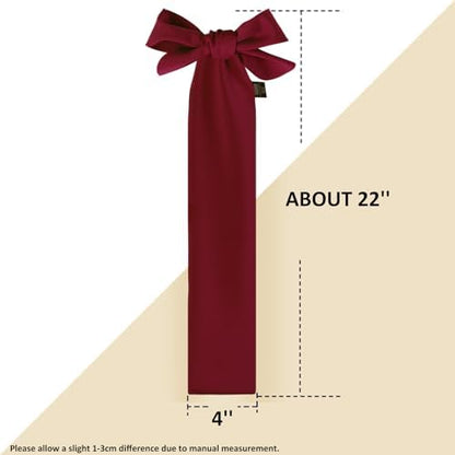 Harrison Howard Stretchy Tail Bag Breathable Horse Tail Guard Slip on Design Protect Horse Tail 2 Strand Closure Straps Keep Tail Clean & Protected 22" L Length Makes Grooming Easy-Burgundy