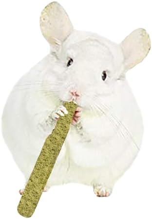 Timothy Puff Sticks - Healthy Natural Timothy Hay Chew Treat - High Protein, High Fiber - Guinea Pigs, Rabbits, Chinchillas, Prairie Dogs, Degus, Hamsters, Rats, Tortoises & Other Herbivores