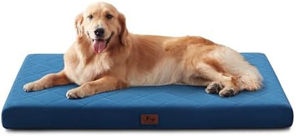 Orthopedic XL Dog Bed Mat for Extra Large Dogs, Waterproof Dog Crate Bed with Removable Cover, Washable Pet Bed for Crate, 41"x28", NOT for Chewers