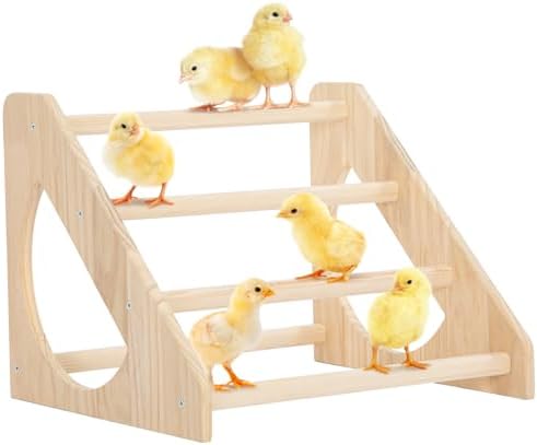 PETSFIT Baby Chick Roosting Bar, Anti-Rotation, Solid Wood, for Brooder