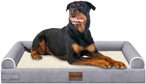 NANUYA Orthopedic Dog Bed for XX-Large Dogs, 44 x 34 Inch, Purple
