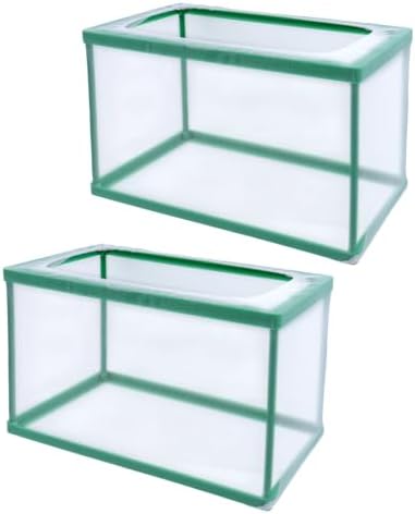 MY MIRONEY 2PCS 10.43" x 5.91" x 5.91" Fish Tank Breeder, Green