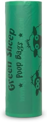 Green Sheep Poop Bags for Dogs & Cats, 315 Unscented Dog Poop Bags Rolls, Doggie Bags for Waste, Litter & Poo, Durable Doggy Poop Bags for Cleanup
