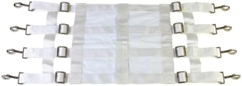 Southwestern Equine Premium Nylon Stall Guard for Horses (White-Closed)