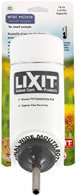 Lixit Pet Wide Mouth Water Bottle (16 oz), translucent, 8802