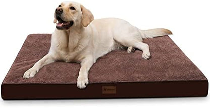 Waterproof Medium Size Dog Crate Bed Orthopedic 35x22 Brown