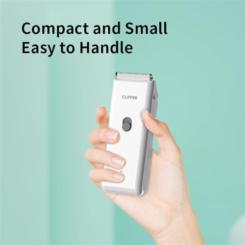 Handy Dog Cat Clippers - Professional Cordless Grooming Tools - Low Noise Pet Hair Trimmer Kit, AP005, White