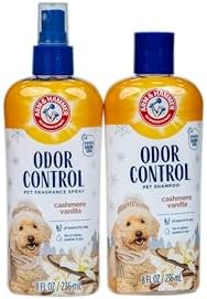 Arm & Hammer Odor Control Pet Grooming Gift Set, Cashmere Vanilla, 8 Fl Oz
