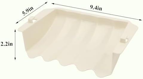 Hypeety Rabbit Hay Feeder Automatic Hay Rack for Guinea Pigs, White, 2pcs