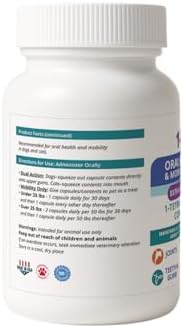 1TDC Dental & Joint Health Softgel Supplement for Dogs & Cats, Supports Oral Health, Stamina, Mobility, Muscle Strength & Recovery, Maintains Skin & Coat Health of Pets (120 Soft Gels)
