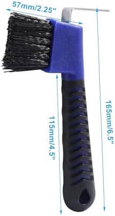 4 Pcs Horse Hoof Pick Brush, Blue & Orange