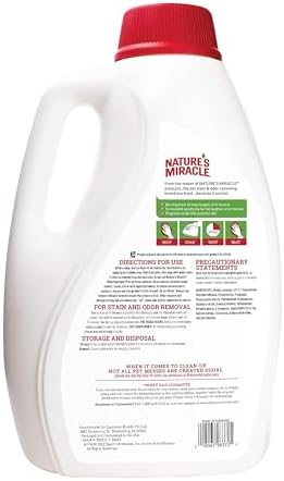 Nature's Miracle Cat Urine Destroyer Plus, Enzymatic Cleaner, 1 gal