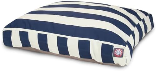 Majestic Pet Shredded Memory Foam Dog Bed Small with Removable Washable Cover – Rectangle Orthopedic Dog Bed–Durable Dog Crate Bed-Flat Dog Bed for Senior Dogs - (27x20) S - Villa - Fern