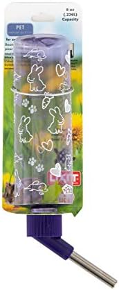Lixit Standard Cage Water Bottles for Rabbits, Ferrets, Guinea Pigs, Hamsters, Rats, Mice and Other Small Animal's (8 Ounce, Purple)