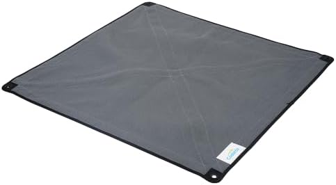 Coolaroo On The Go Cooling Elevated Dog Bed Replacement Cover, Portable for Travel & Camping, Collapsible for Storage, King, Steel Grey