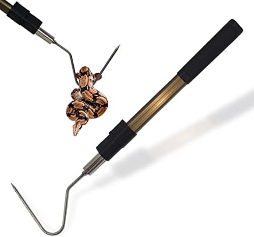41.6" Snake Hook Reptile Catcher Stick Tongs Rattlesnakes Grabber Pick-up Handling Tool Kit for Catching Controlling or Moving Python Copperhead
