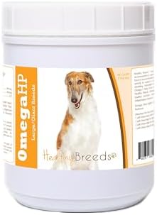 Healthy Breeds Borzois Omega HP Fatty Acid Skin and Coat Support Soft Chews 90 Count