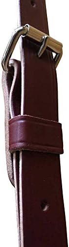 Outfitters Supply Classic Canvas & Leather Horse or Mule Feedbag, Handmade in Montana USA Leather, Adjustable Strap, Solid Leather Bottom with Leather Side Ventilation