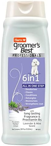 Hartz Groomer's Best Professionals 6-in-1 Dog Shampoo and Conditioner in One, 18 oz