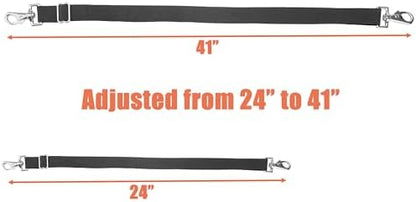 Pack of 6 Adjustable Length Elastic Leg Straps for Horse Blankets,Horse Blanket Sheet Replacement Elastic Leg Strap (6, Black)