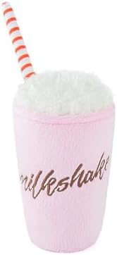 P.L.A.Y. Cute Plush Dog Toys - Fast Food Themed Durable Giggle Chew Toy, Great for Puppies & Small, Medium, Large Dog - Machine Washable, Recycled Materials (American Classic Milkshake, X-Small)