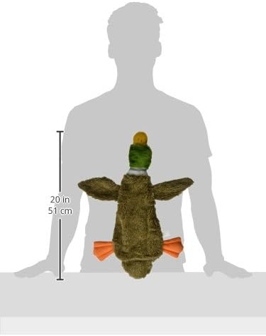 Best Pet Supplies 2-in-1 Fun Skin Stuffless Dog Toy - Wild Duck, Large