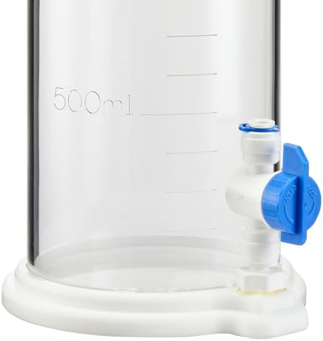 AquaReady DC-1 Acrylic Dosing Container Includes Quick Connect Fittings. Auto Top Off Reservoir, Low Profile Footprint 1.5L Capacity
