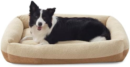 FURTIME Dog Bed Large Sized Dogs, Washable Comfy Fluffy Medium Dog Bed