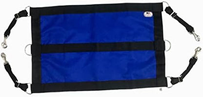 Majestic Ally 1200D 29"x19" Horse Stall Guard with Replaceable and Adjustable Length Straps and Replaceable Hardware (Royal Blue Black)