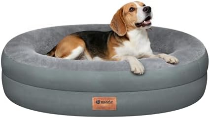 Waterproof Orthopedic Dog Bed for Medium Dogs, Grey