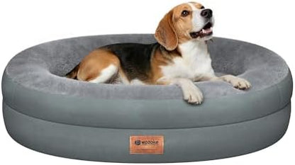 Waterproof Orthopedic Dog Bed for Medium Dogs, Grey