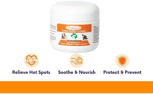 Pet Skin & Coat Care Bundle - Lime Sulfur Cream (2 oz) and Coat Silk Powder (6 oz)