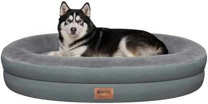 Waterproof Orthopedic Dog Bed for Extra Large Dogs, Grey
