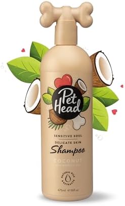 Pet Head Sensitive Soul Dog Shampoo | Coconut Scent | 16fl oz.