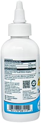 RADIUS OralPro+ Pet Probiotic Enzymatic Water Additive - Dog and Cat Dental Care Solution - Plaque & Tartar Defense Meal Supplement - Fresh Breath & Gut Health - Calming Vanilla, 4 Oz (Pack of 2)