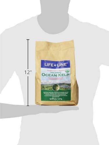 Life Line Certified Organic Ocean Kelp Supplement for Dogs, Cats & Horses | Boosts Coat Health, Reduces Shedding, Fights Plaque & Tartar, Supports Digestion, USDA certified - 5 lb