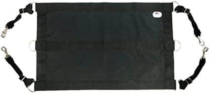 Majestic Ally 1200D 29"x19" Horse Stall Guard with Replaceable and Adjustable Length Straps and Replaceable Hardware (Black Black)