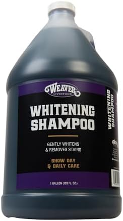 Weaver Livestock Whitening Shampoo for Horses, Pigs, Cattle, Gentle, and Effective Coconut-Based Hide, Hair, and Shampoo, Daily Use, Cattle Show Supplies